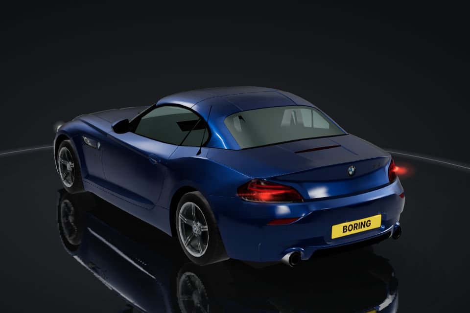 BMW Z4 E89 in 3D, rear