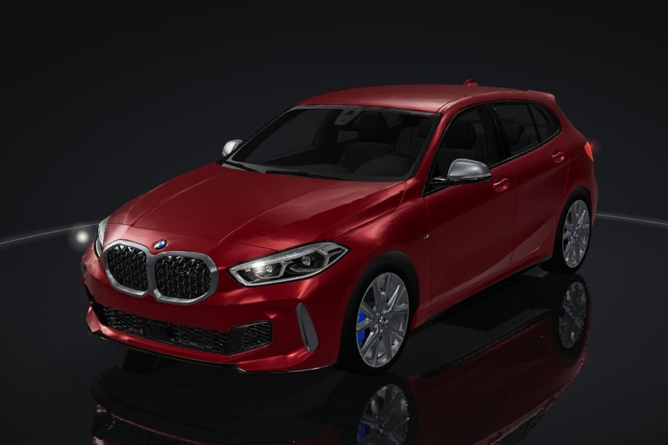 BMW 2 Series F44/F45/F46 3D:nä, edestä, valot pois