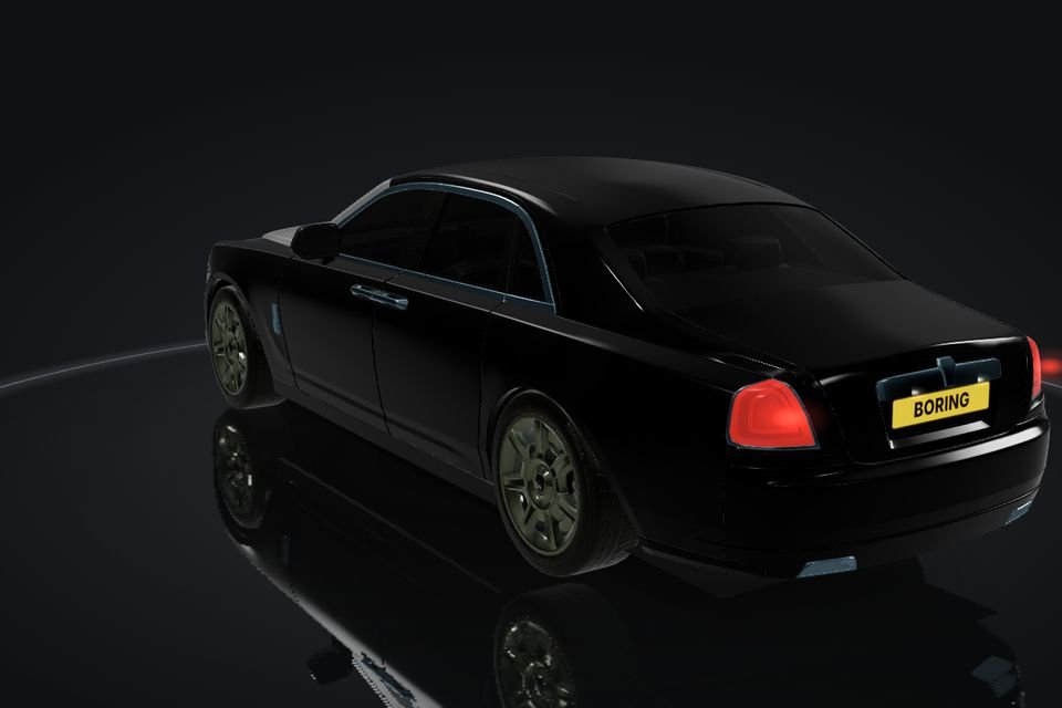 Rolls-Royce Ghost in 3D, rear
